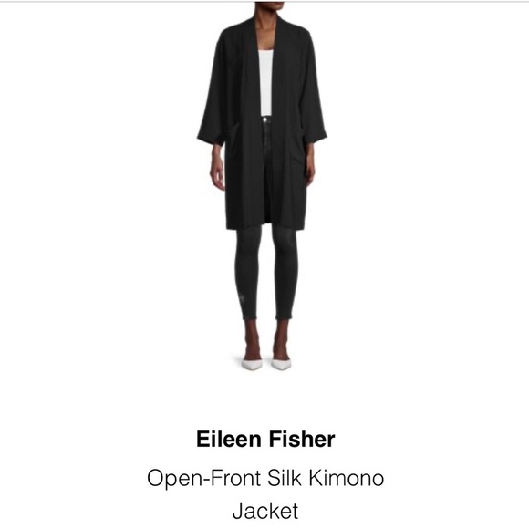 Eileen Fisher Jackets & Blazers - Eileen Fisher Silk Georgette Crepe  cardigan